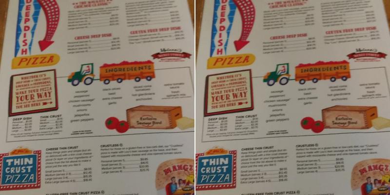 Lou Malnati's Pizzeria Menu