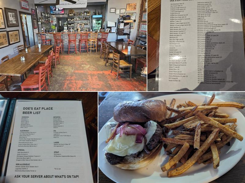 Doe's Eat Place Menu