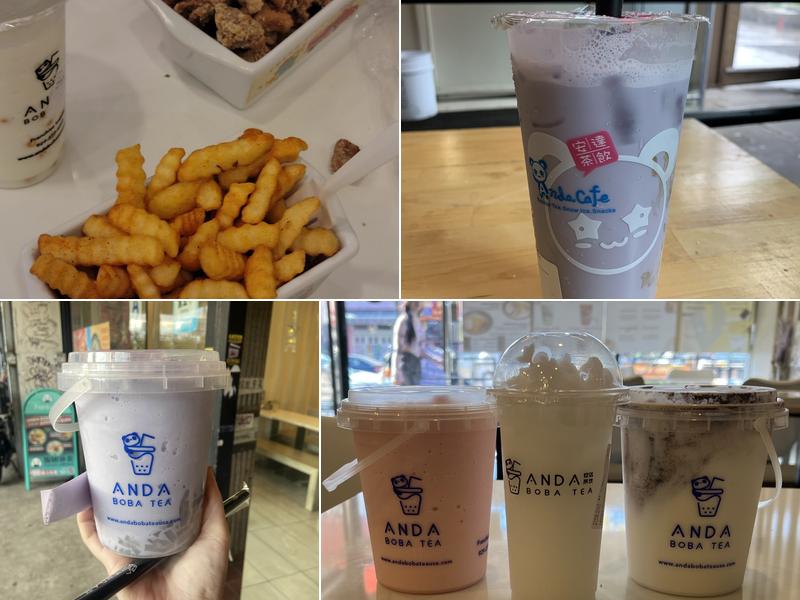 Anda Boba tea Menu