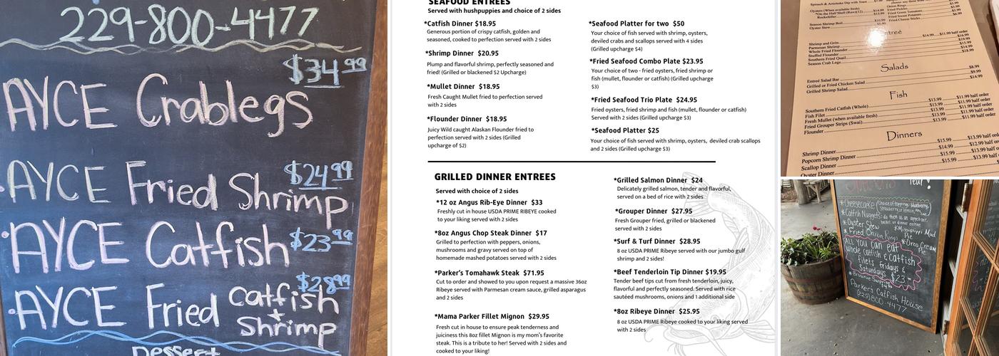 Parker’s Catfish House Menu