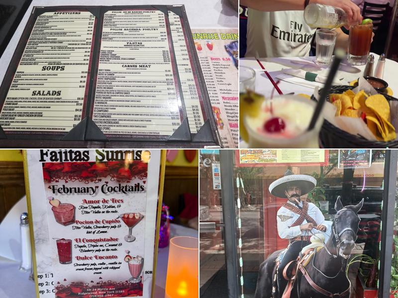 Fajitas Sunrise Menu