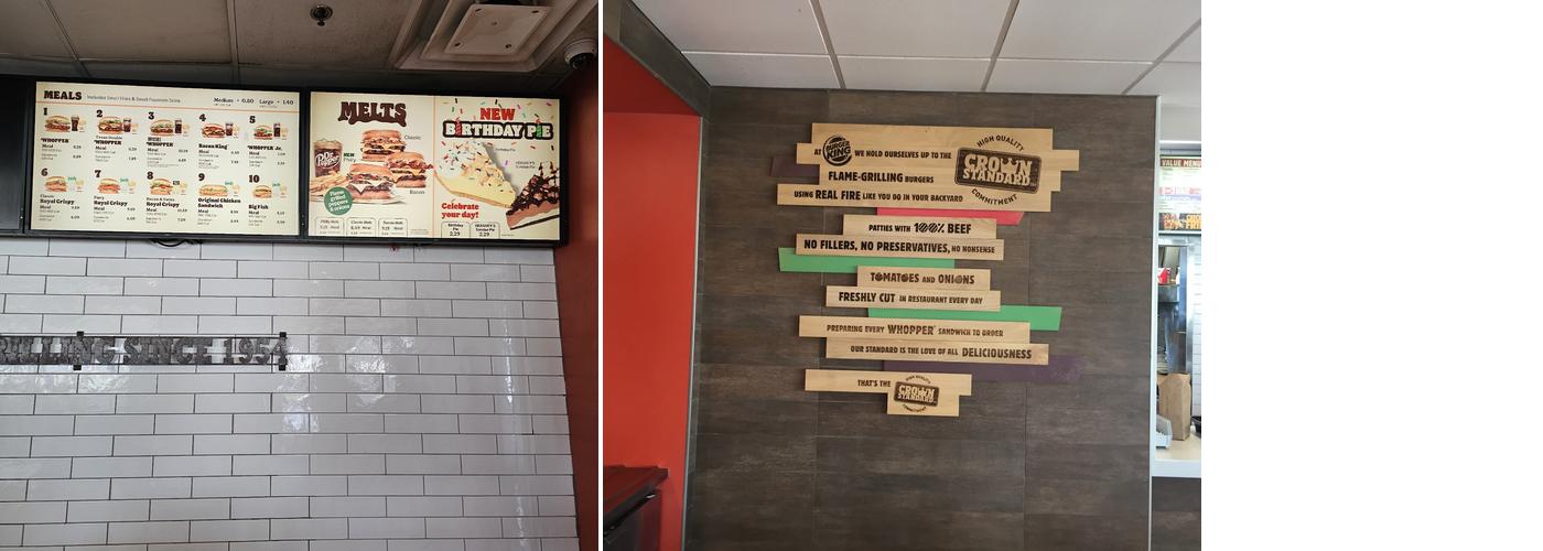 Burger King Menu