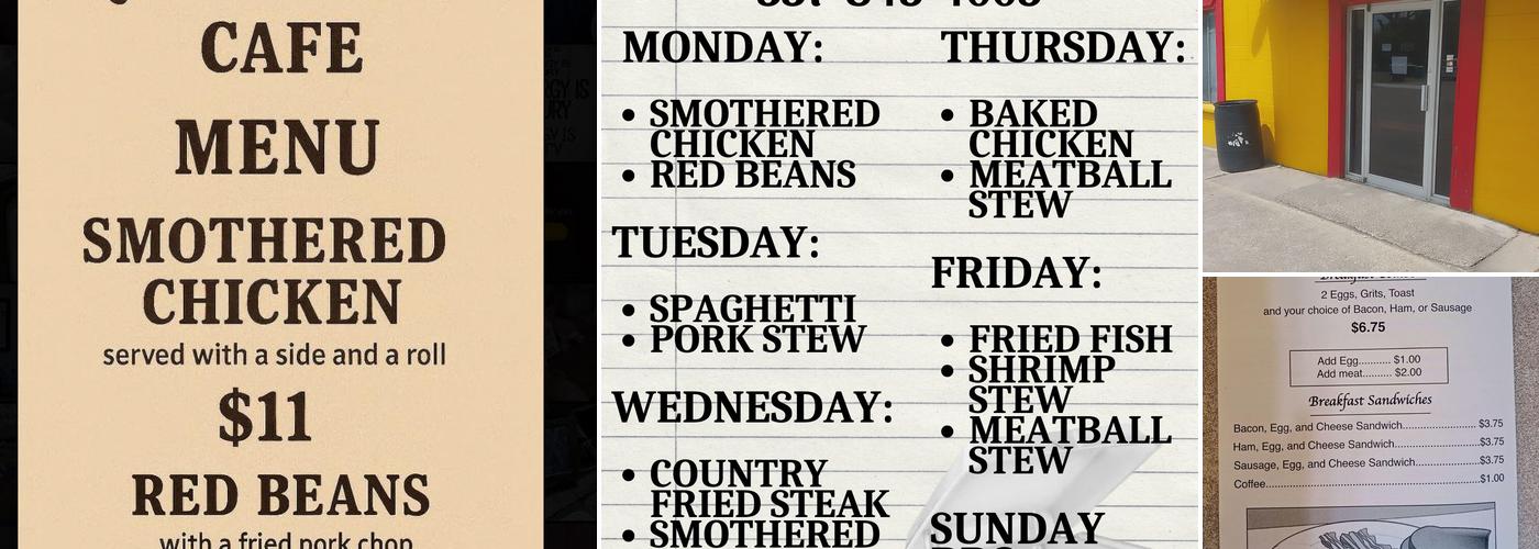 Qwik Stop Cafe' Menu