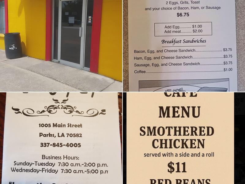 Qwik Stop Cafe' Menu