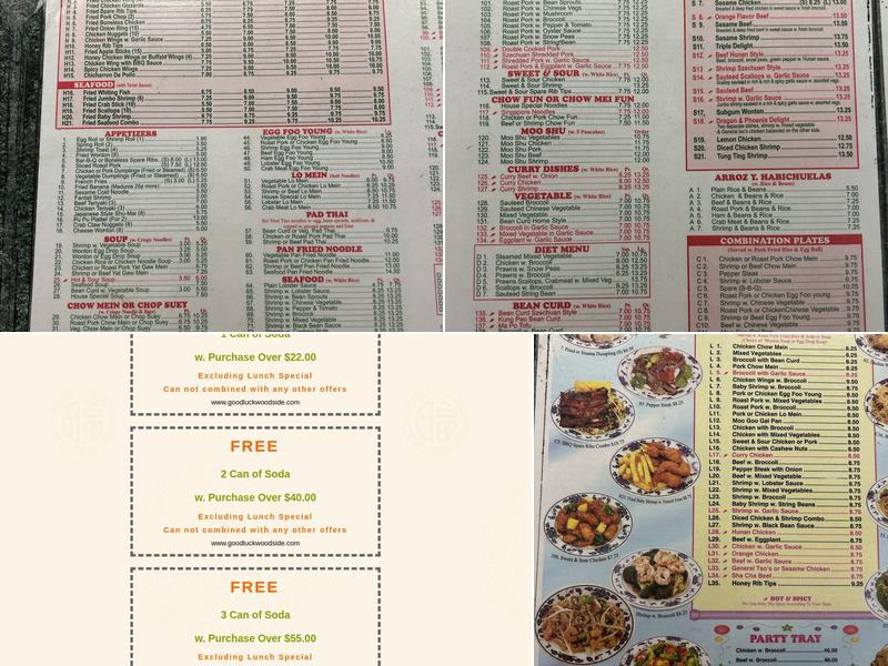Good Luck Menu