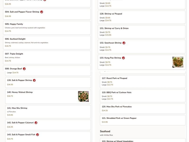 China King Restaurant Menu