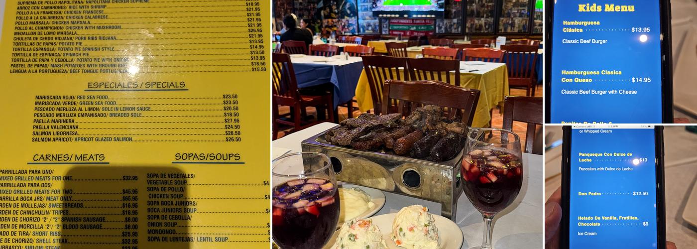 Boca Juniors Menu
