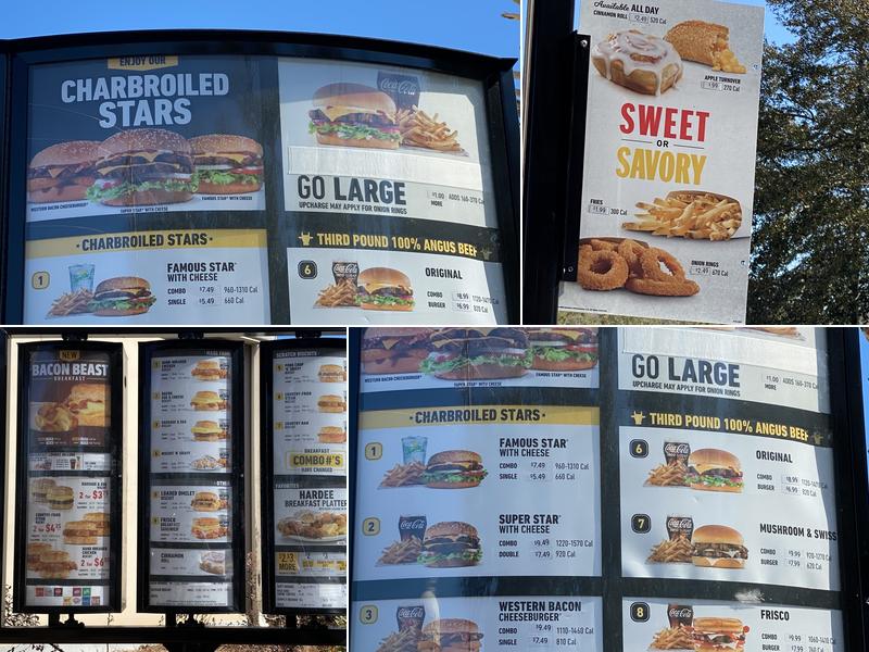 Hardee's Menu