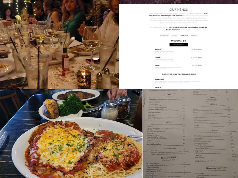 100 South Chop House and Grill Menu