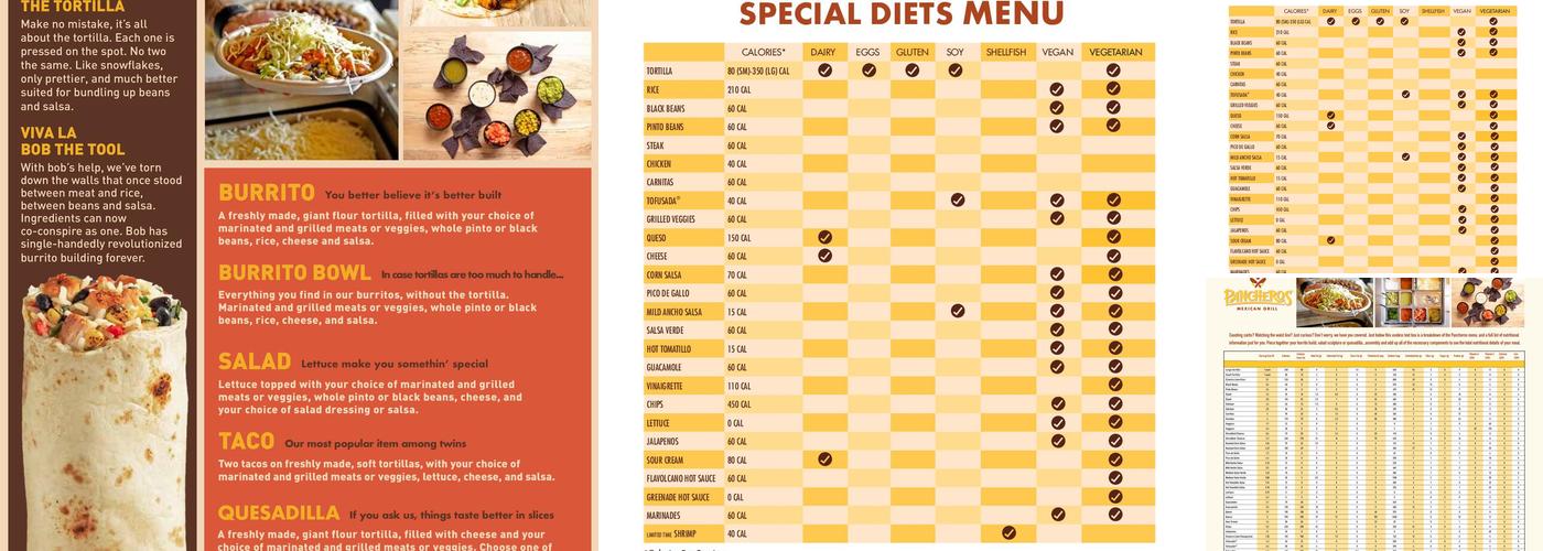 Pancheros Mexican Grill - Urbandale Menu