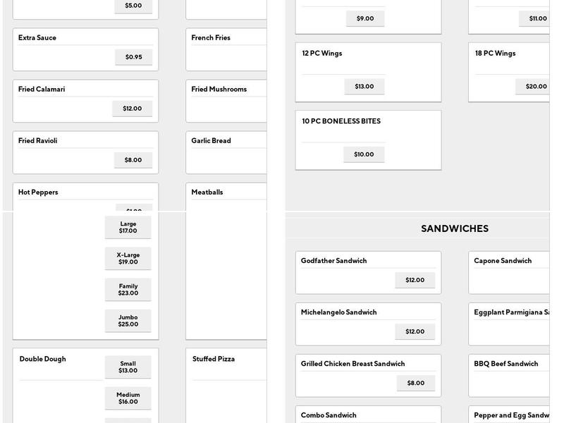 Allegretti's Pizzeria & catering Menu