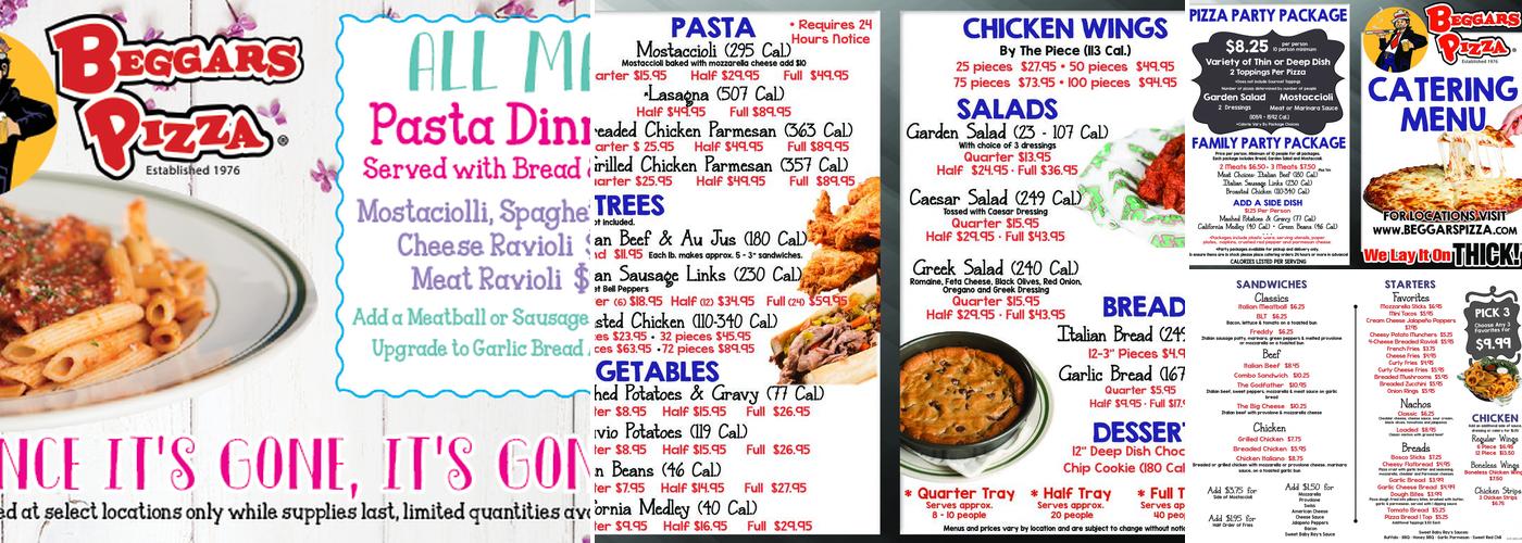 Beggars Pizza - Orland Park Menu
