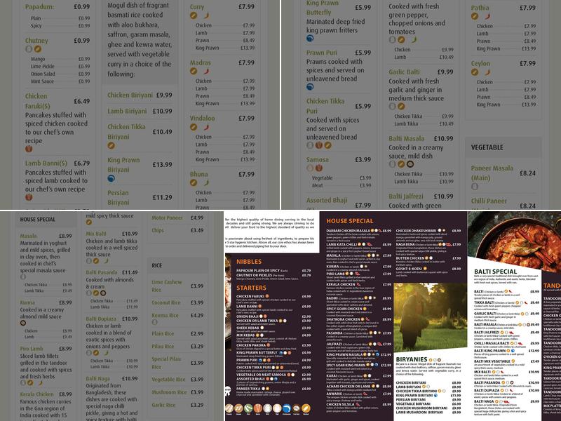 Tandoori Nights Menu