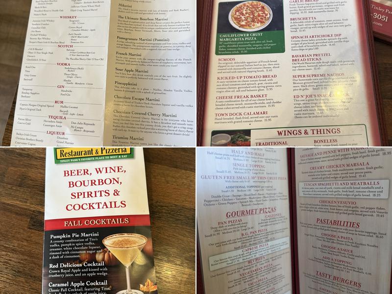 Ed & Joe's Restaurant & Pizzeria Menu
