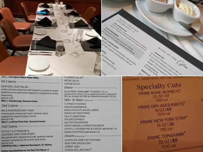 Fleming’s Prime Steakhouse & Wine Bar Menu