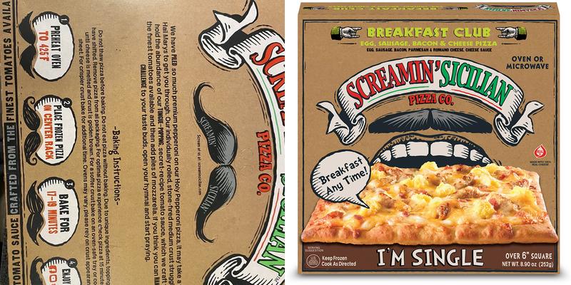 Screamin' Sicilian Pizza Menu
