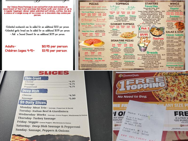 Beggars Pizza - Oak Forest Menu