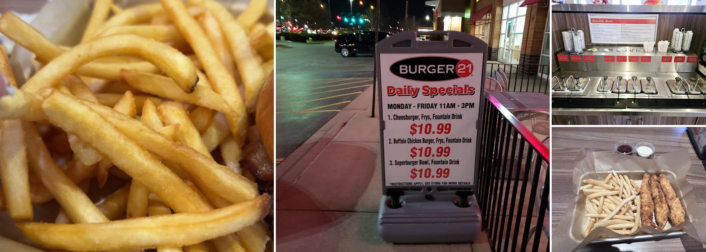 Burger 21 Menu