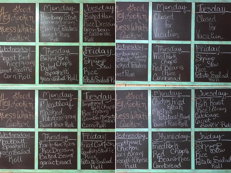 Chick's Burgers Menu