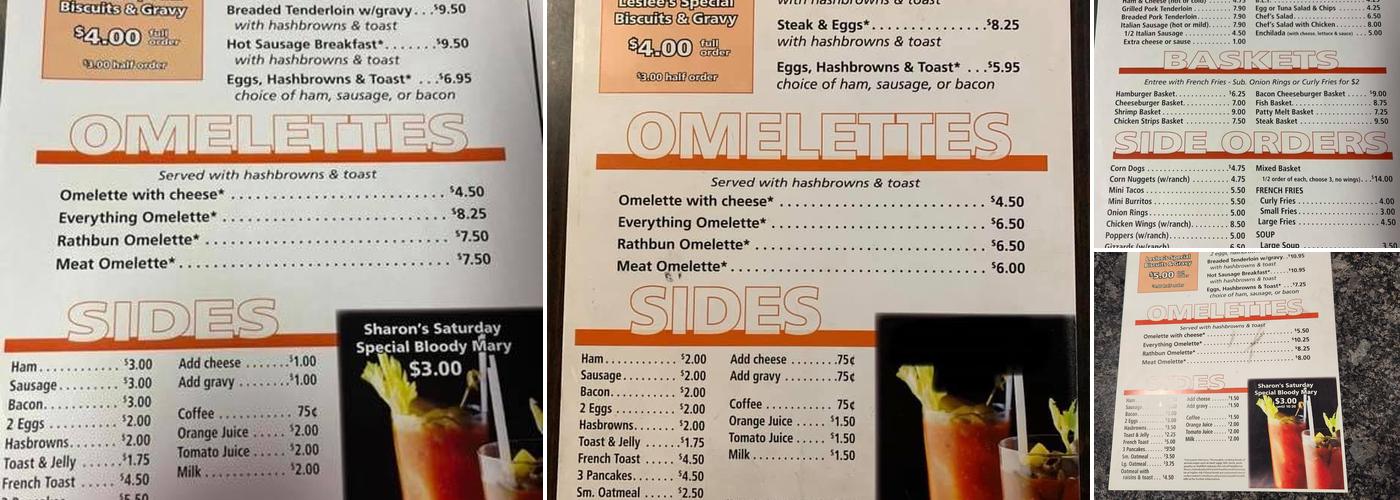 Norwood Bar & Grill Menu