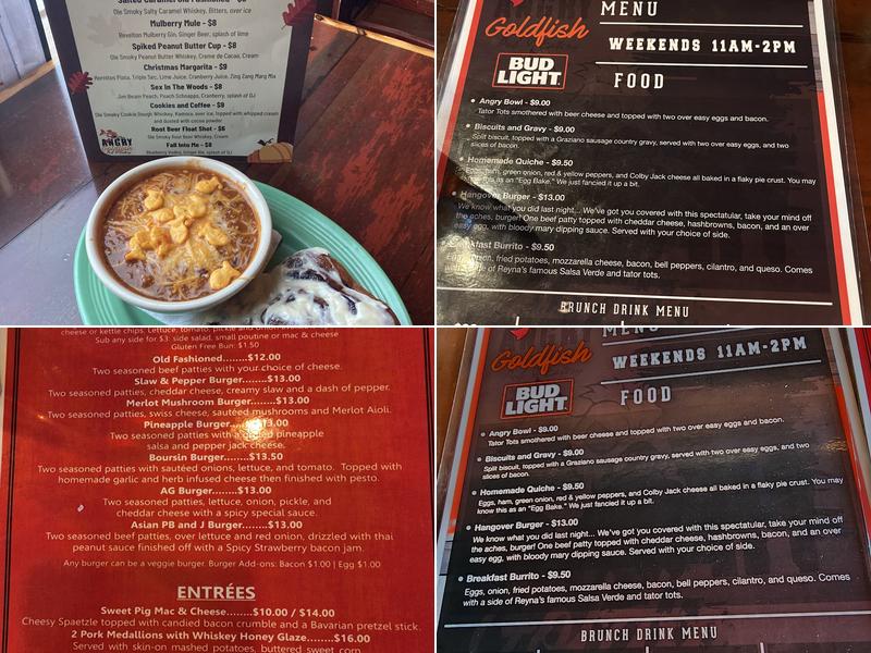 Angry Goldfish Pub & Eatery Menu
