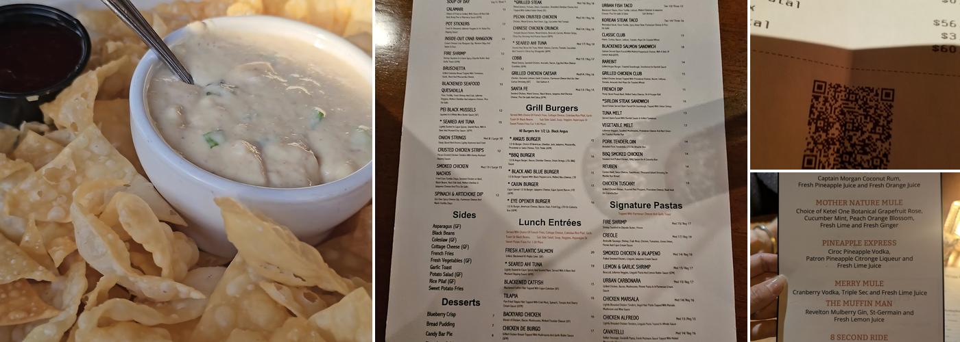 The Urban Grill Menu