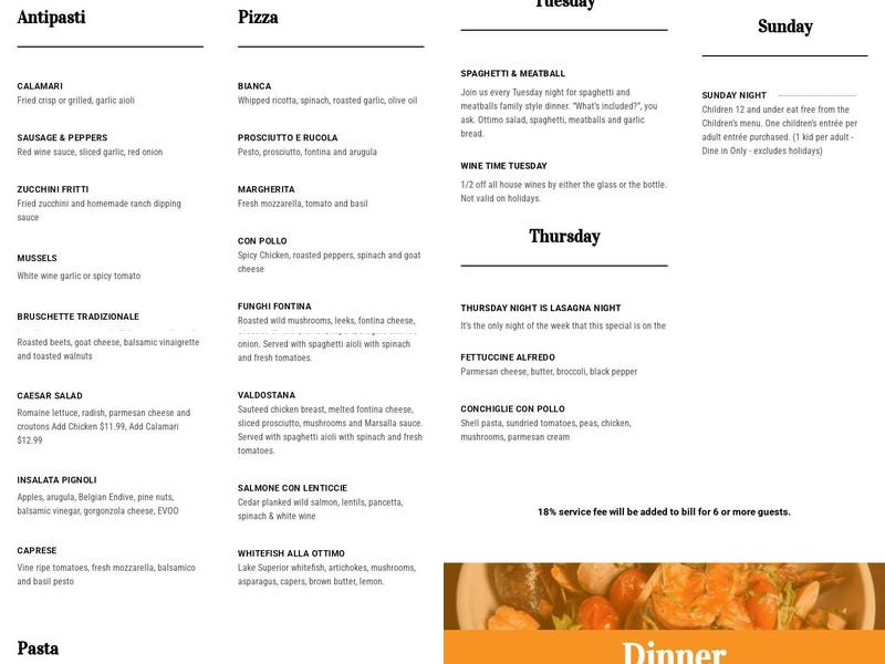 Ottimo Menu