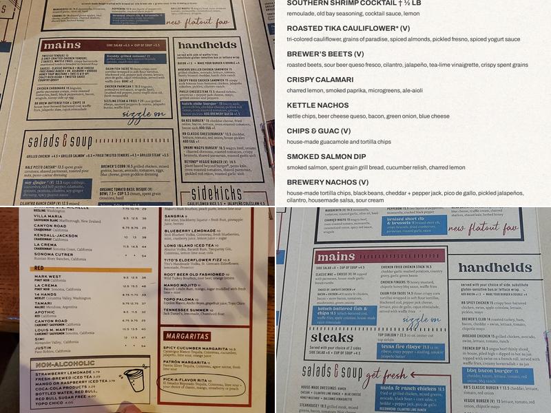 Rock Bottom Restaurant & Brewery Menu