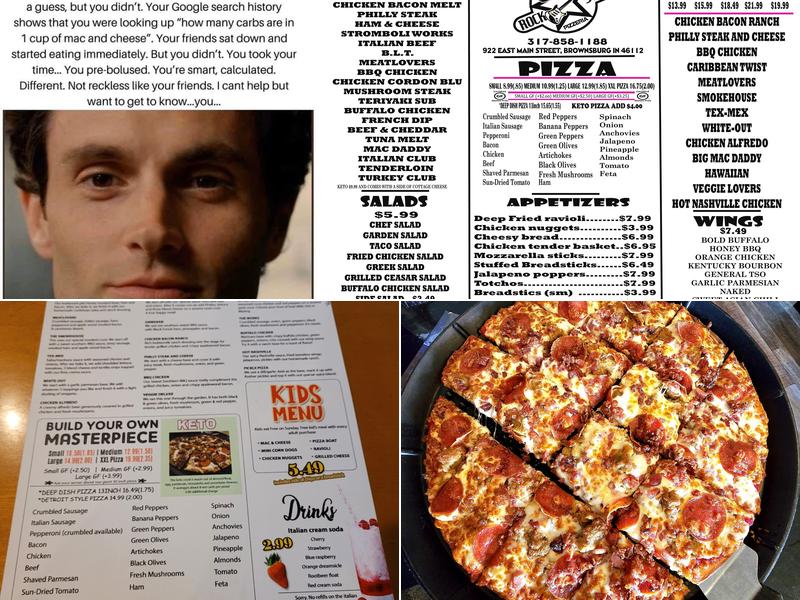 Rockstar Pizza Menu