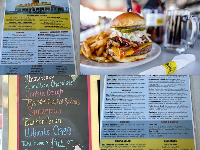 Oasis Diner Menu