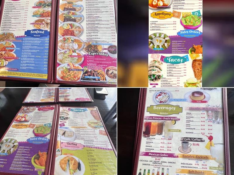 El Mezcal Mexican Restaurant Menu