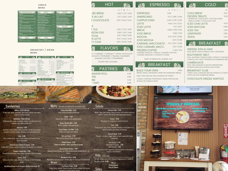 Weeping Willow Cafe Menu