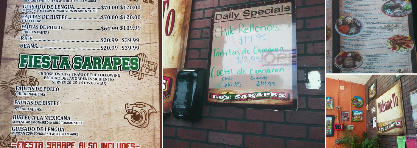 Los Sarapes Menu