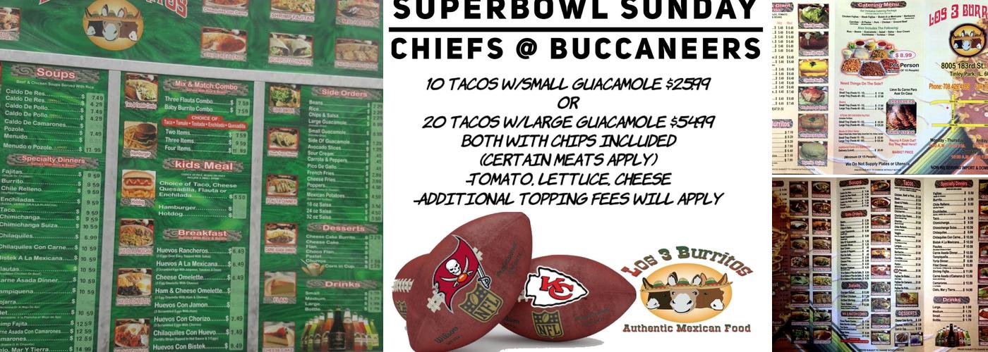 Los 3 Burritos #2 Menu