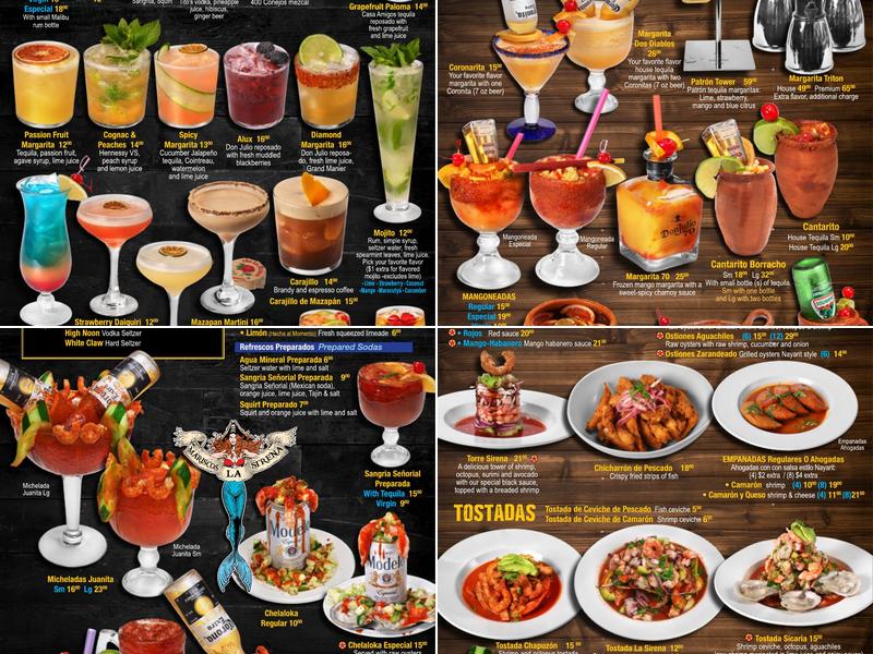 Mariscos La Sirena Menu