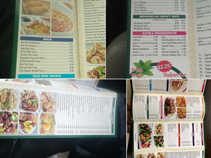 Lee's Chop Suey Menu