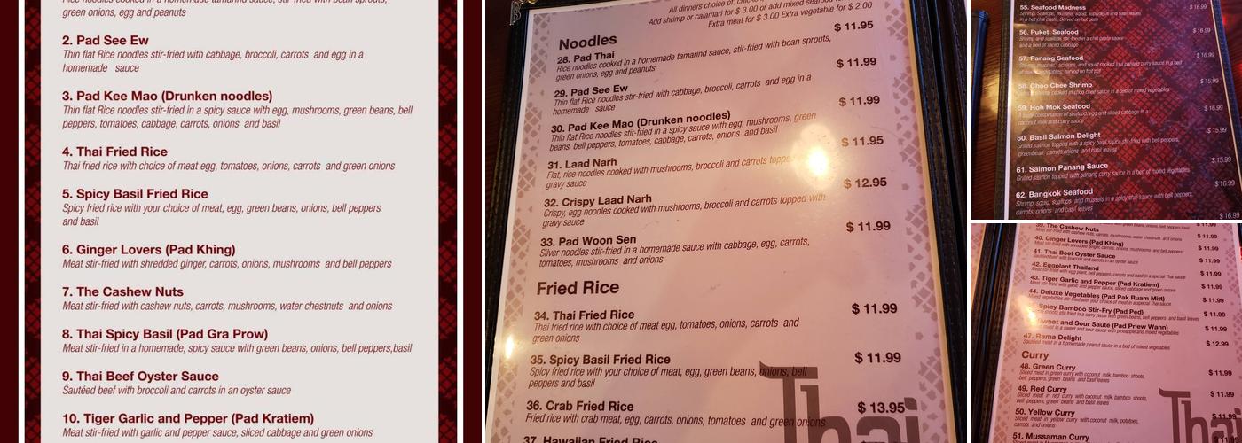 Thai Kitchen Restaurant Menu
