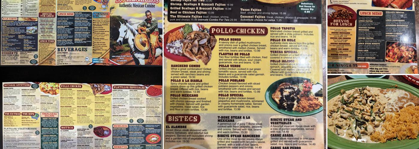 Los Rancheros Menu