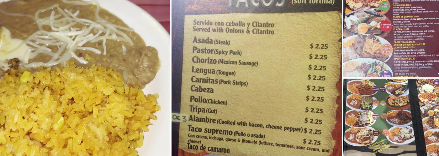 Taqueria El Maguey Menu