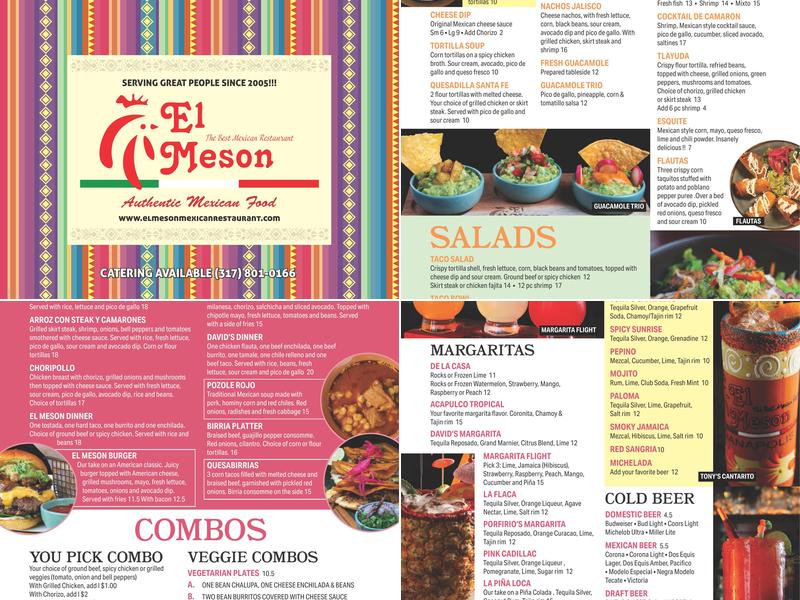 El Meson Menu