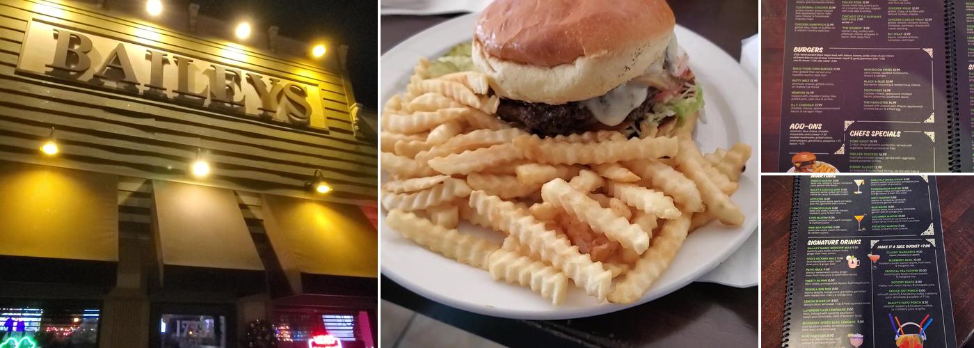Bailey's Restaurant & Bar Menu
