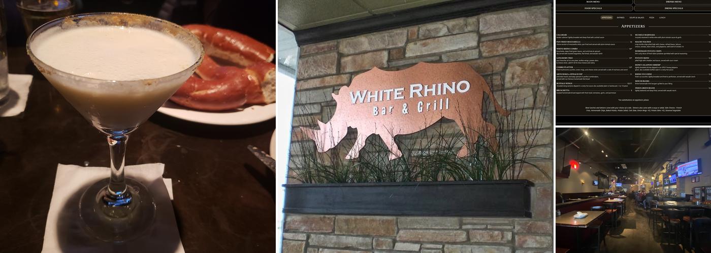White Rhino Bar & Grill Menu