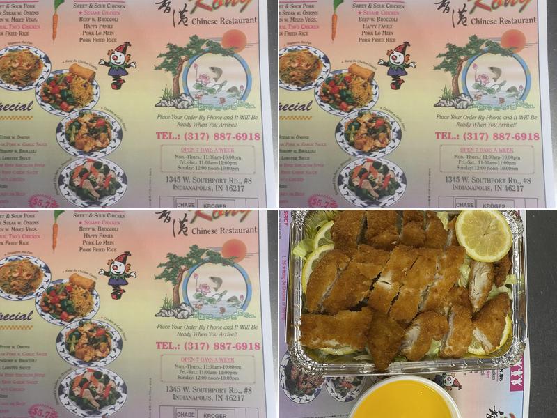 Hong Kong Restaurant Menu