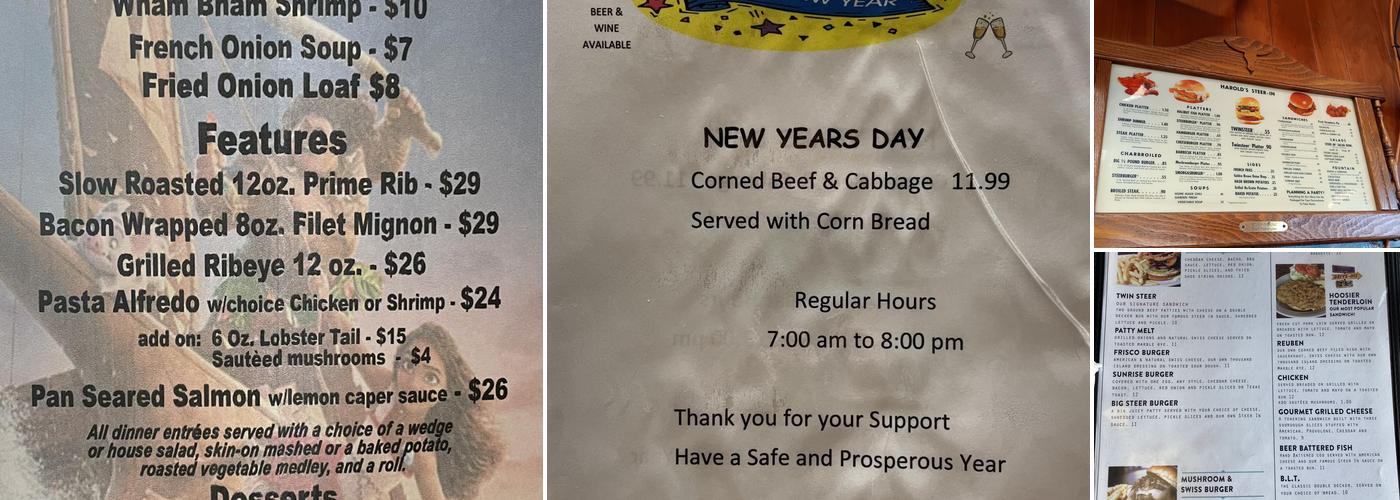 Steer-In Menu