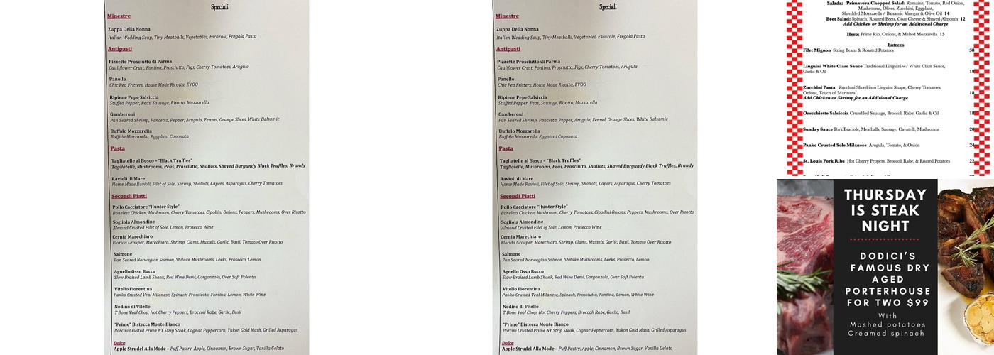 Dodici Menu