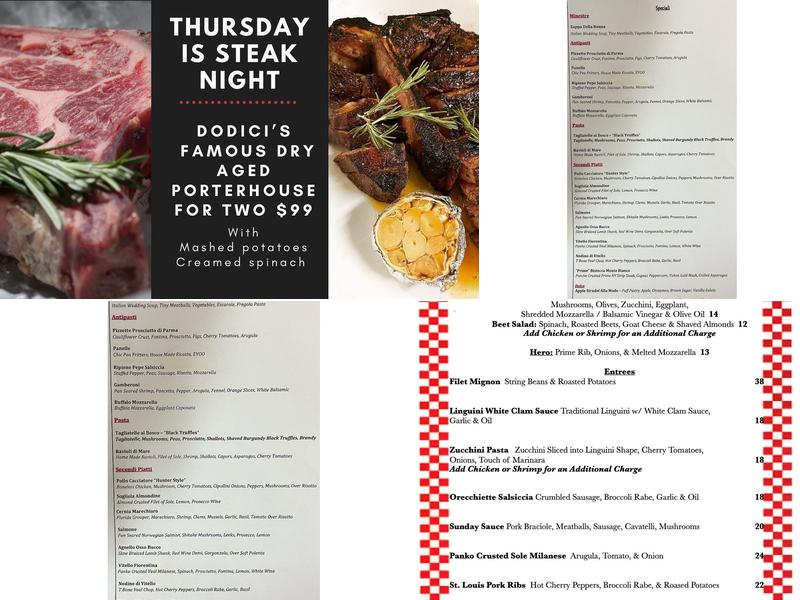 Dodici Menu