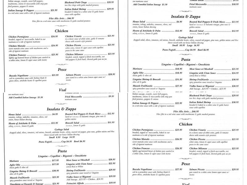 Rocco's Little Italy Menu