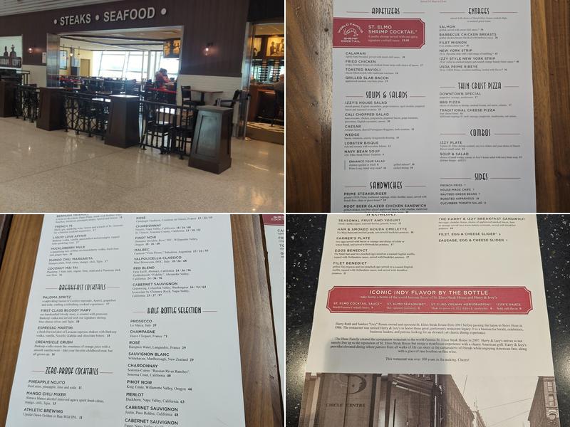 Harry & Izzy's Menu