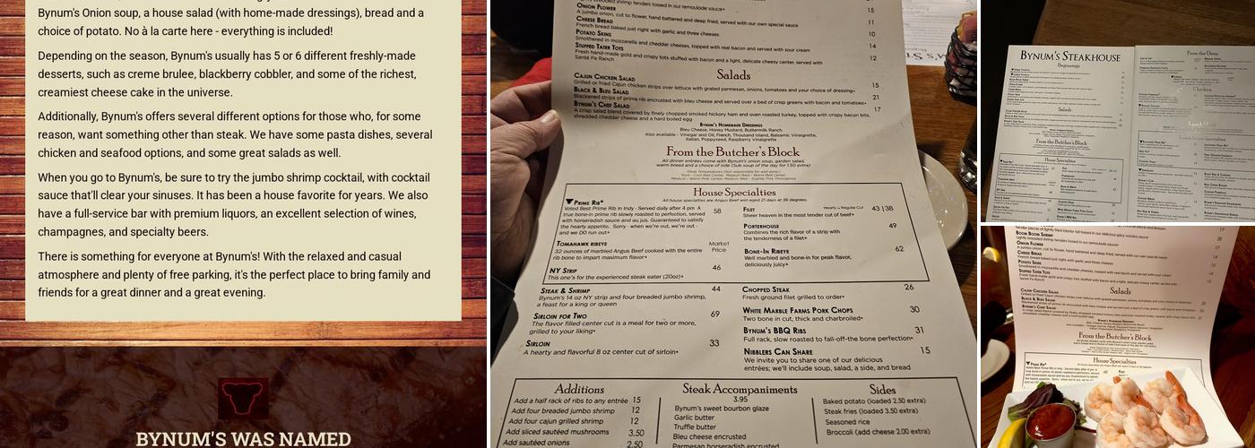 Bynum's Menu