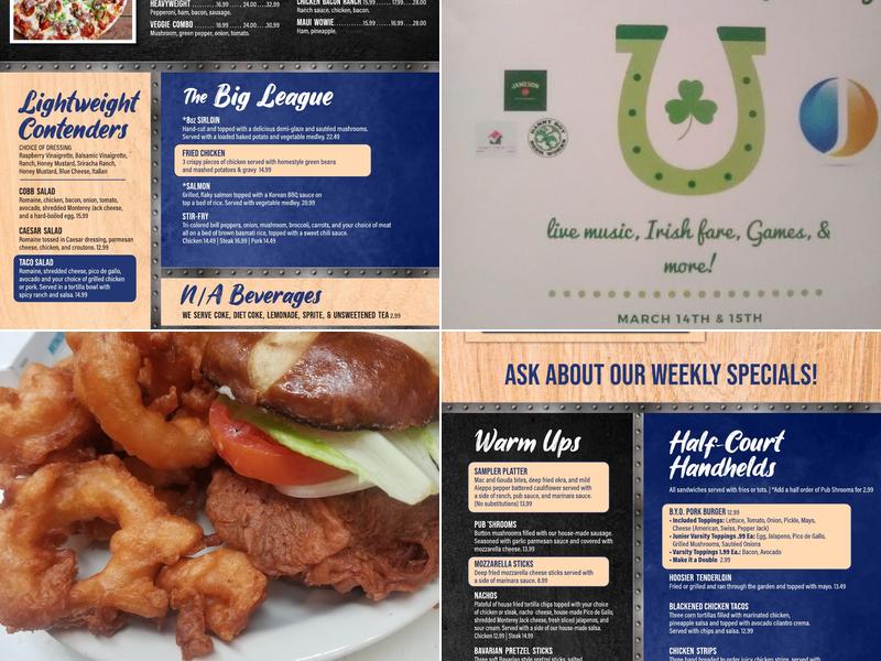 THAT Sports Bar Menu